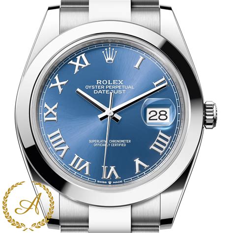 rolex marrone azzurro|rolex datejust 126300.